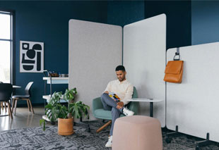 Office space optimization using movable partitions for flexible layout and efficient workspace utilisation